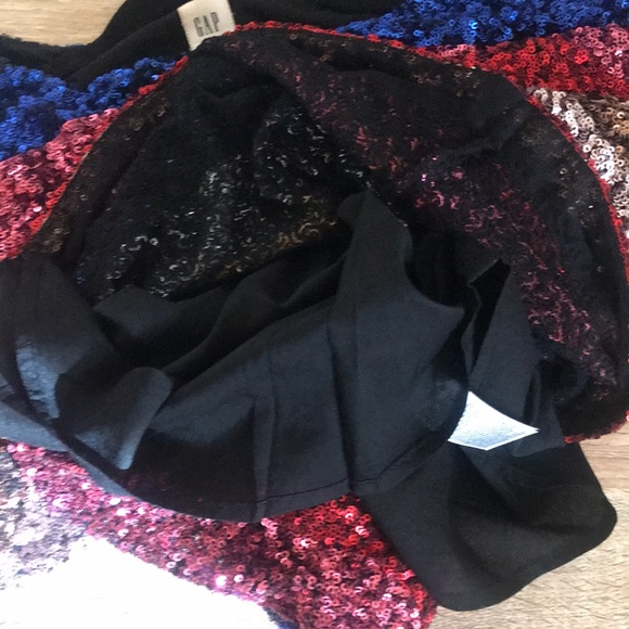 Gap Sequin Striped shortsleeved Top - Picture 4 of 5